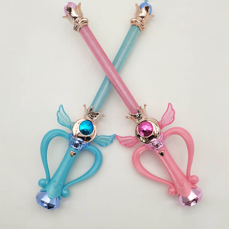 适用于儿童电动玩具女孩旋转魔法棒音乐发光巴拉拉小公主魔仙女棒1-3