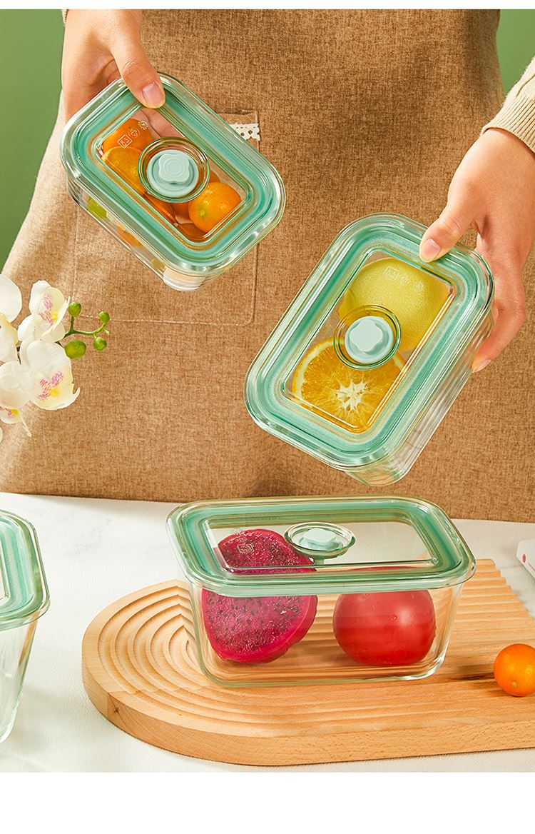 2022新款泡菜桶 大容量韩国泡菜盒6l超大号密封盒高硼硅玻璃大容量