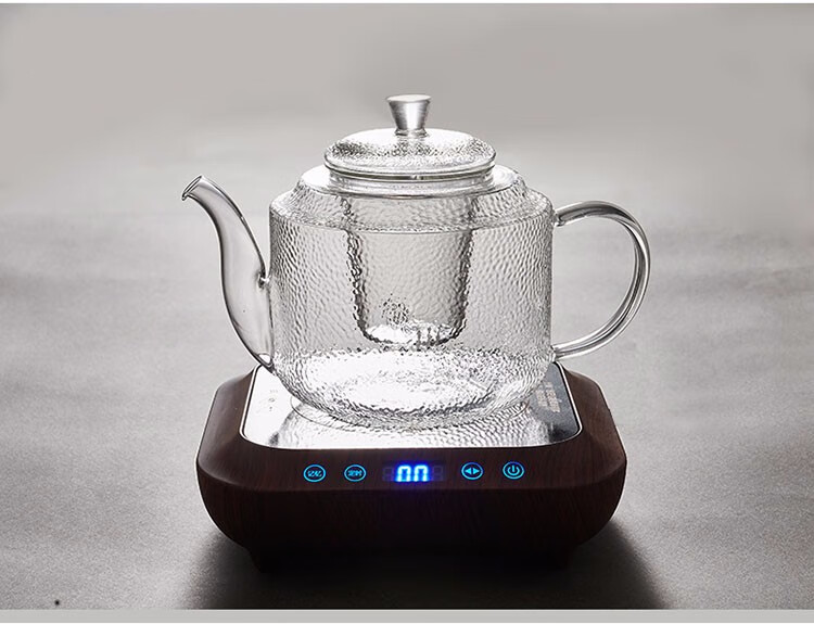 容山堂电热玻璃煮茶壶全自动上水黑茶蒸茶器大号烧水壶电陶炉茶炉小容