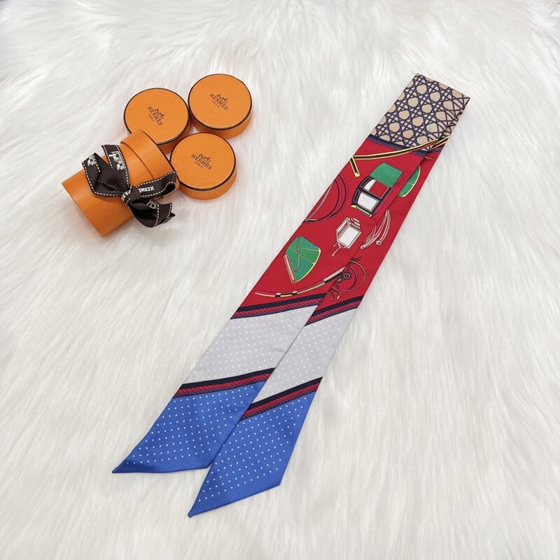 【二手95新】爱马仕(hermes)twilly 小丝巾 85x5cm 无盒 8【图片 价格