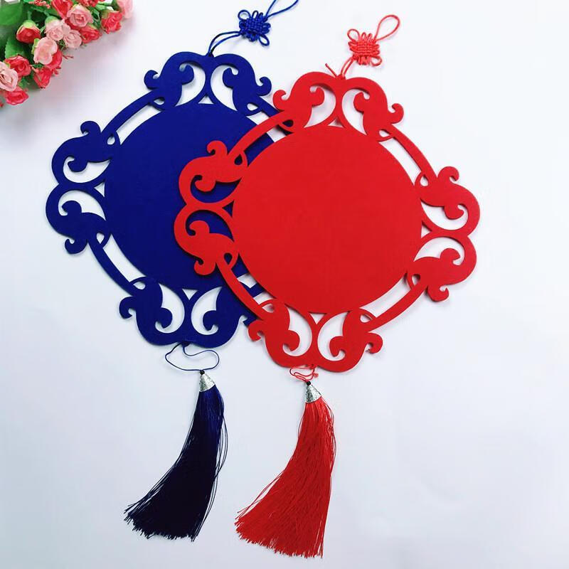 幼儿园走廊教室挂饰创意吊饰国学青花瓷文化中国风店铺墙面装饰幼儿园