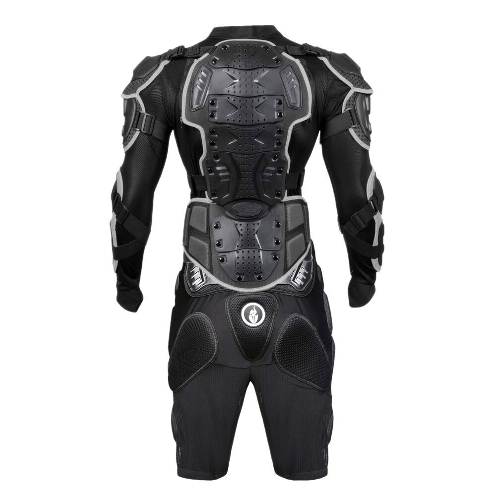 越野摩托车防摔护甲衣赛车服机车骑士盔甲套装防护护具装备骑行服 黑