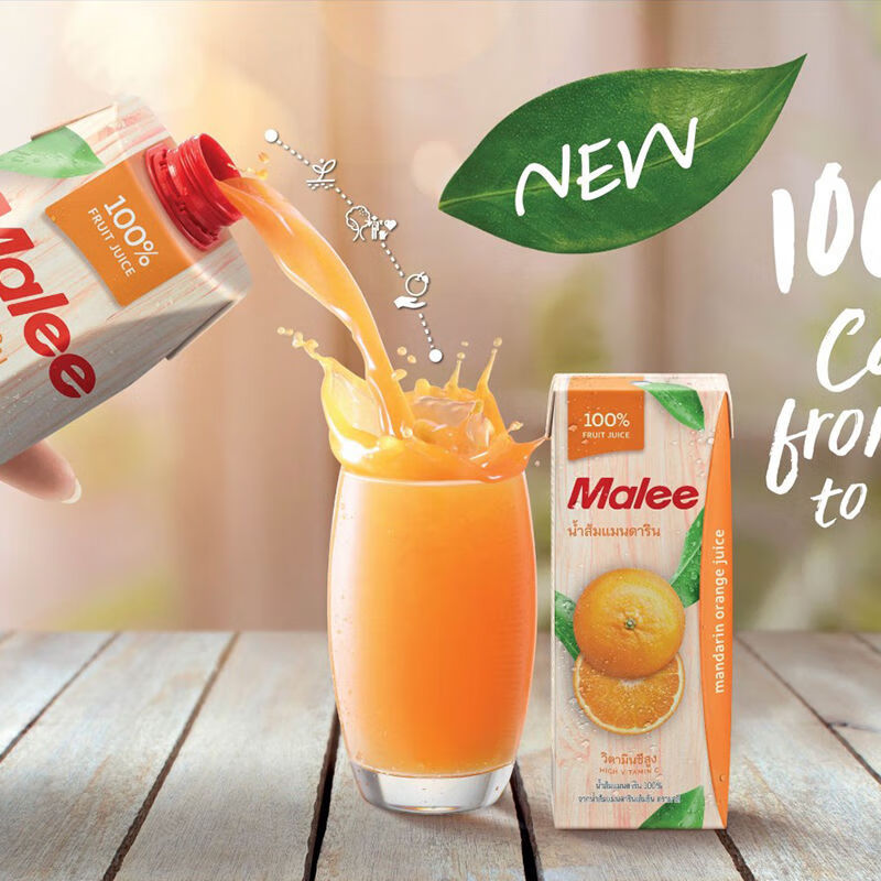 泰国进口玛丽果汁1橙汁果汁饮料整箱苹果葡萄芒果饮品0脂肪红石榴汁