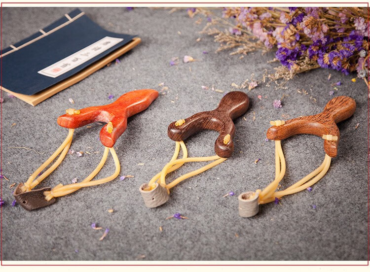 弹弓木弹弓木扁皮弹弓精准木质弹弓户外皮筋弹弓传统弹弓