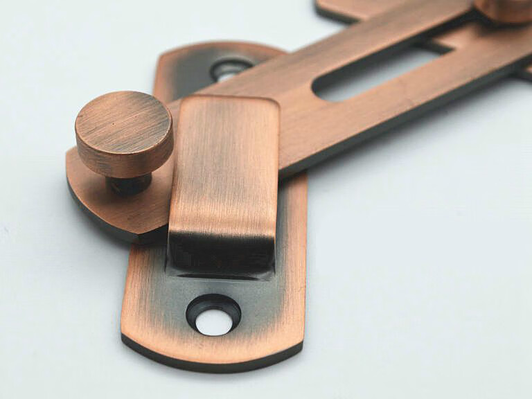 古铜色移门搭扣304不锈钢门栓门扣推拉门锁扣插销保险栓防盗门扣304