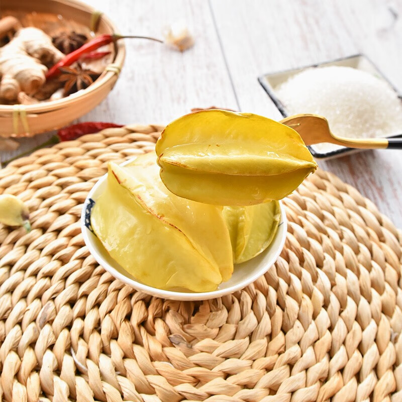 酸野水果广西玉林特产城隍酸料杨桃酸嘢 发记甜酸杨桃900g单罐装 腌制