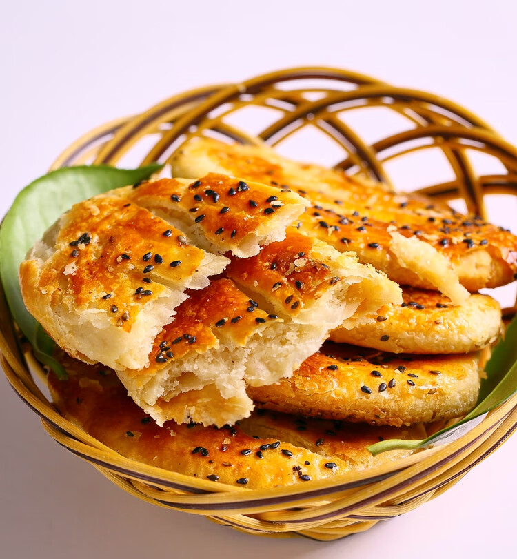 法根食品糕点杭州特产椒盐烧饼鞋底饼塘栖古镇点心袜底酥饼牛舌饼