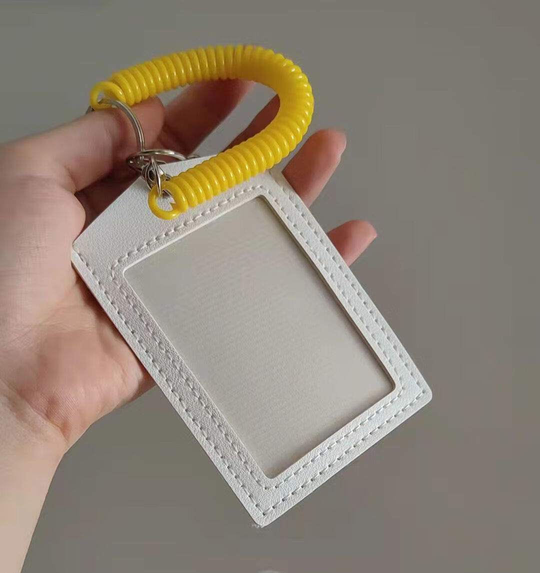 侧目 郁金香可爱卡套证件钥匙挂绳挂脖链一体学生公交饭卡工牌保护套