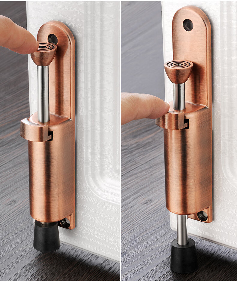 制动器隐形防撞脚踏门碰随意停门阻大号门挡木门门顶配件加长门固定器