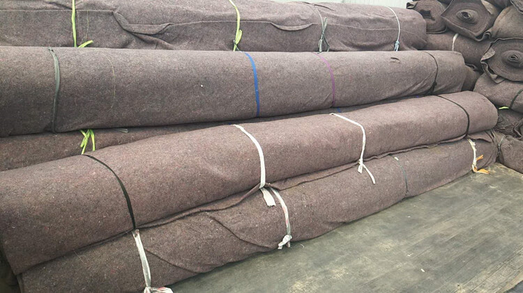 无纺布毛毡公路养护路面保湿毯家具包装大棚保温防寒棉被毯 150克2米