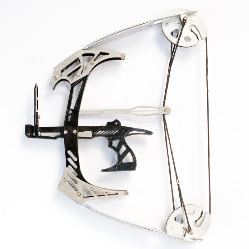 全金属弓身.(铝合金偏心轮)双层片.尺寸:高26厘米   宽38厘米 .