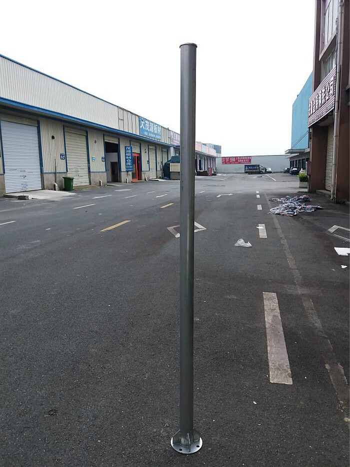 适用鸿圣通交通标牌立杆立柱长度2米25米3米镀锌管法兰立杆路牌杆数满