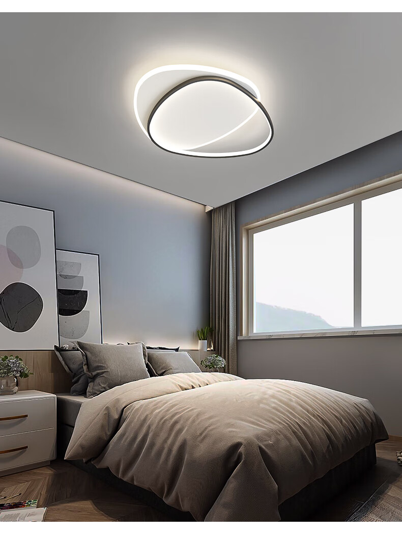 德洛特dolot主卧室灯房间灯儿童灯简约现代北欧薄款led吸顶灯家用艺术