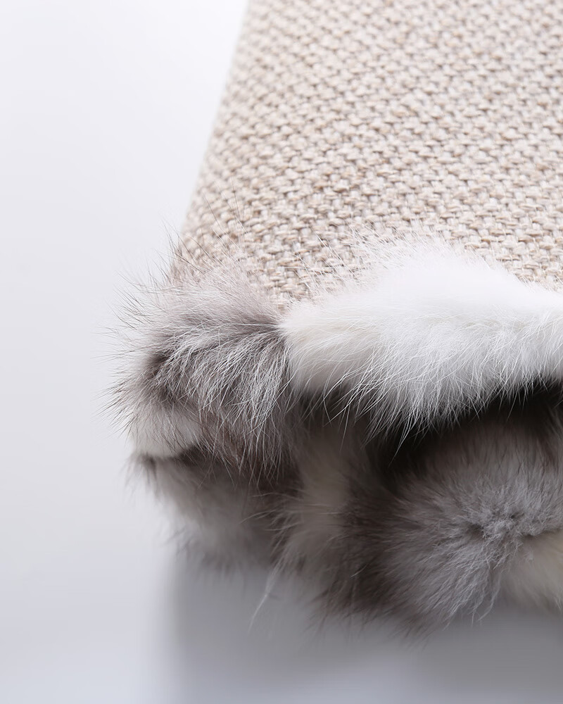 澳尊轻奢皮草装饰地毯芬兰狐狸毛皮卧室皮草地毯 fox mix 自然色 50*