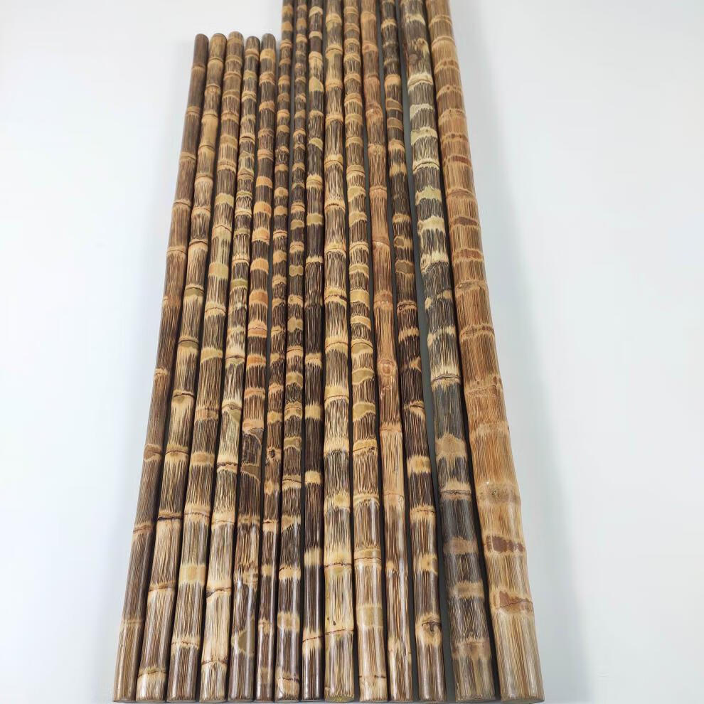 龙血金丝竹密节手工打磨实心竹棍教鞭杆登山杖手杖拐杖原料武术棍长