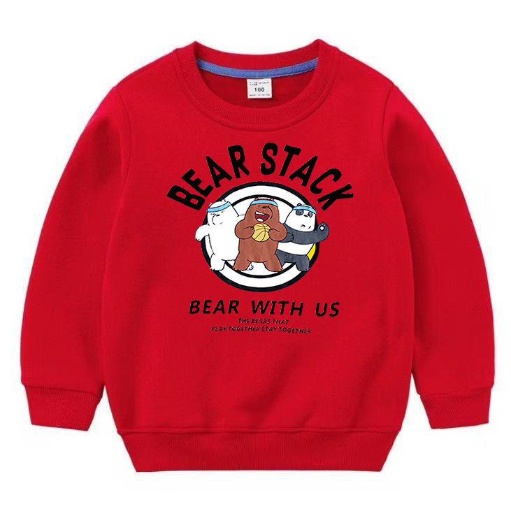 跨境货源男女童长袖卫衣 儿童卫衣 黄色lv小熊 110【图片 价格 品牌