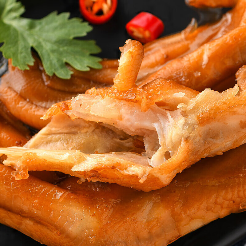 醋意食足福建龙岩泡鸭爪香脆鸭掌特产酸辣休闲食卤味清香香辣混装10支