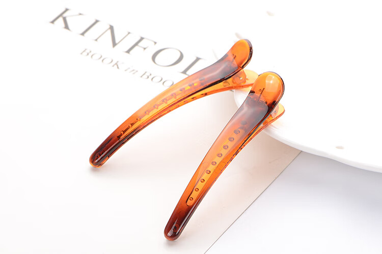 塑料鸭嘴夹简约弹簧夹韩版边夹顶夹理发店用发夹发卡刘海夹工具女