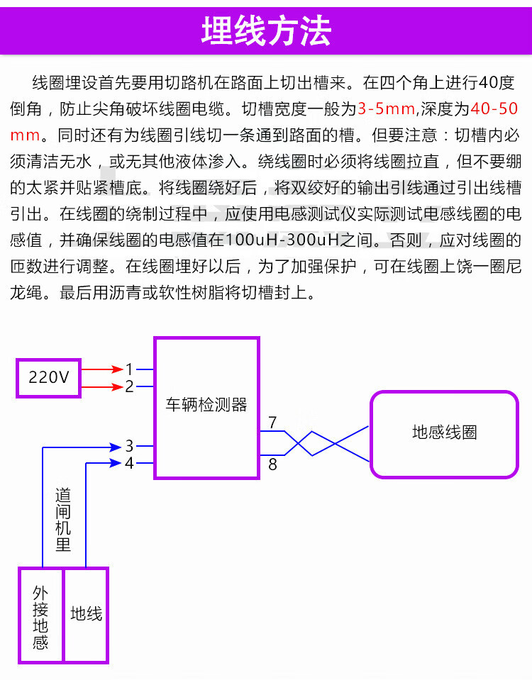 道闸地感线圈线停车场车辆检测器地感线05075115地感圈线地感线05平方