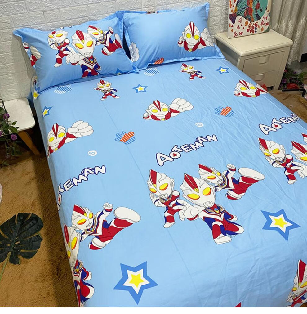 2022新款小学生男孩奥特曼床上四件套全棉卡通奥特曼四件套全棉男孩