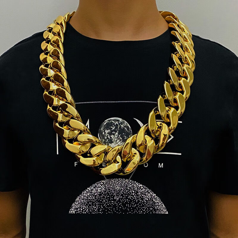 春尚网红抖音大链子道具 大链子社会人塑料大道具超粗项链直播年会