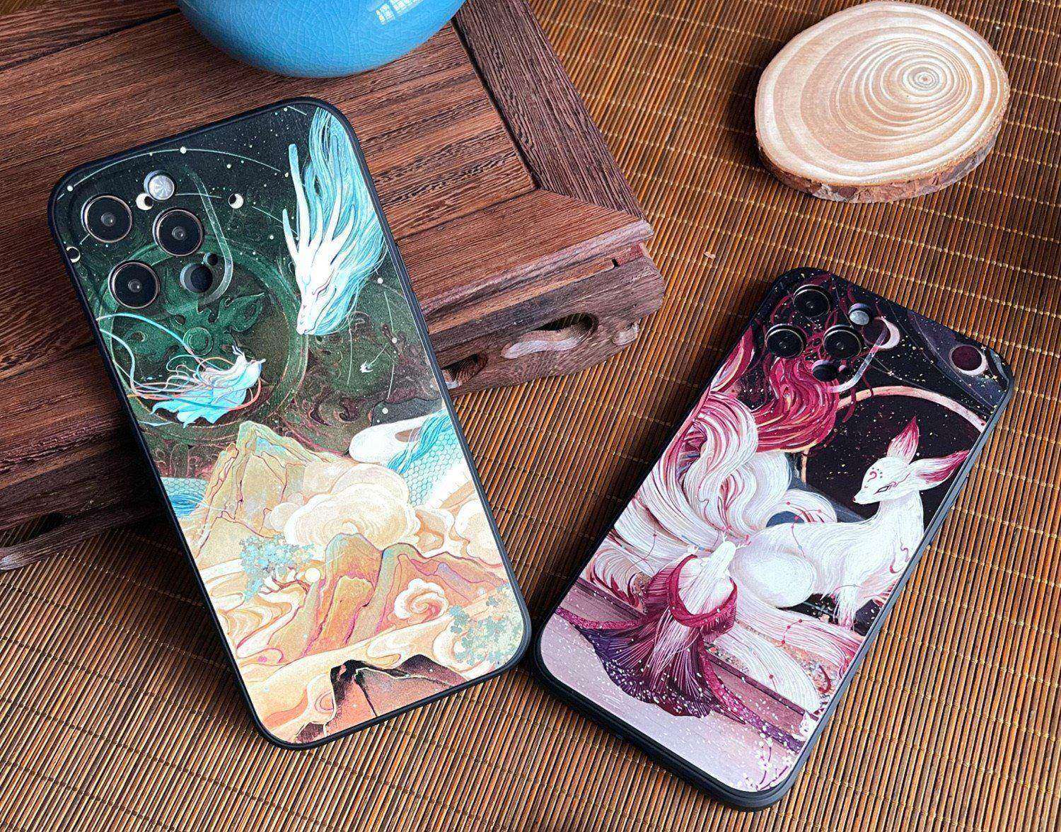 杰霆 舍溪原创插画中国风手机壳古风适用苹果13华为小米oppovivo荣耀