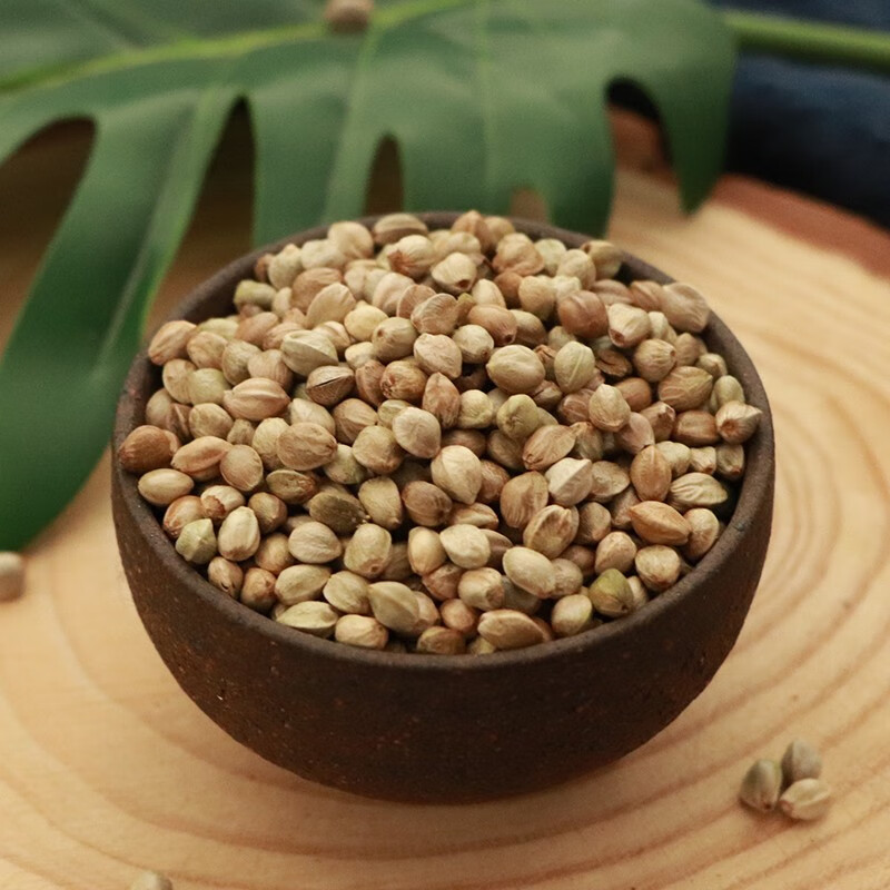 祁曦堂 火麻籽500克广西巴马带壳火麻仁子籽中药材 【火麻籽】1000g