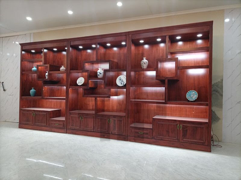玉器展柜古玩古董收藏柜陶瓷玉石柜证书柜定制 颜色尺寸定制【图片