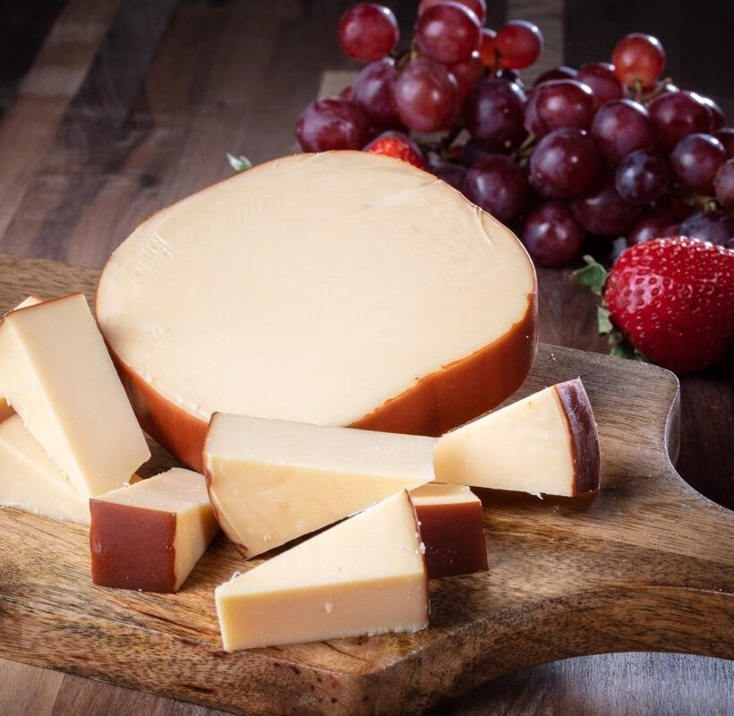 格兰特奶酪 200g 烟熏奶酪 荷兰进口原味熏制再制干酪红酒芝士即食