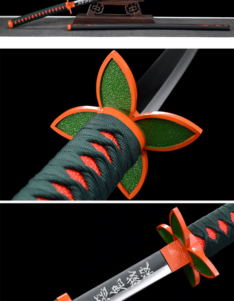 川山岛 鬼灭之刃灶门炭治郎cosplay刀富冈义勇我妻善逸嘴平伊之助金属