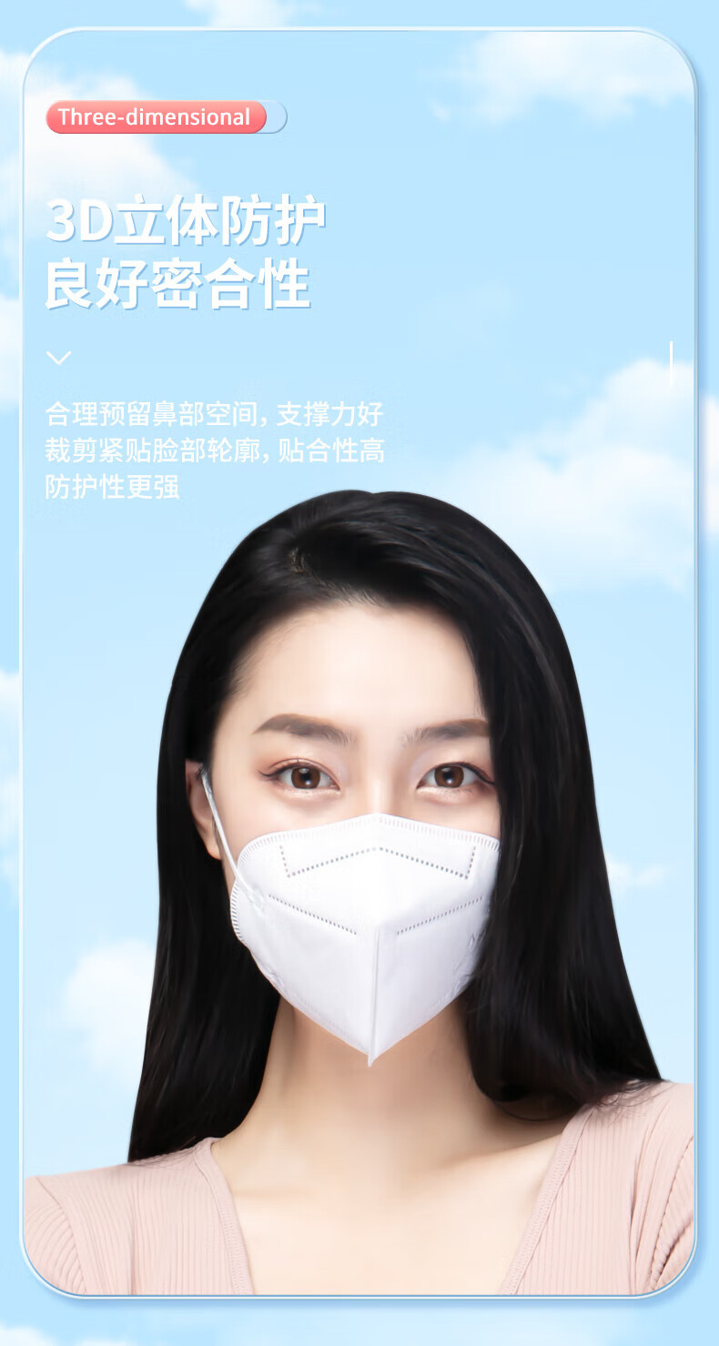 恒明医疗 n95型成人防护口罩级四层一次性医用口罩双层熔喷布独立包装