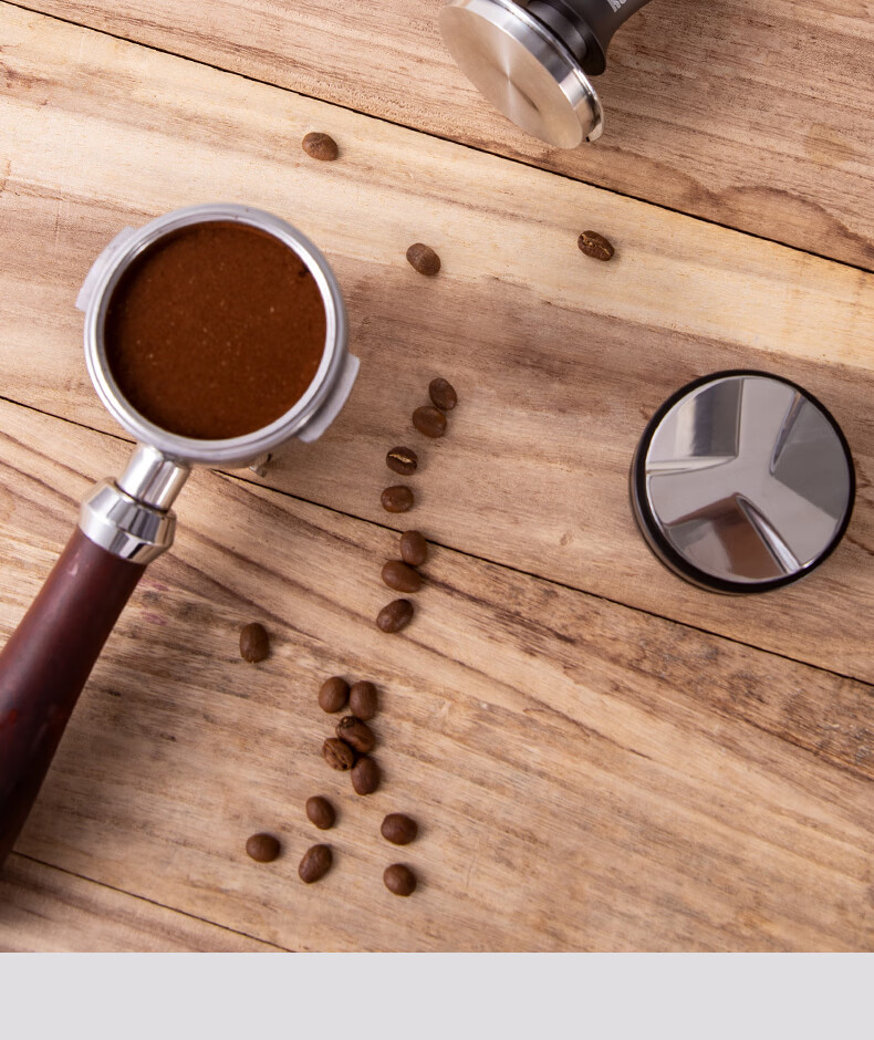 德·龙咖啡压粉锤koonan咖啡粉压粉器 咖啡机恒力布粉器58mm51mm套装