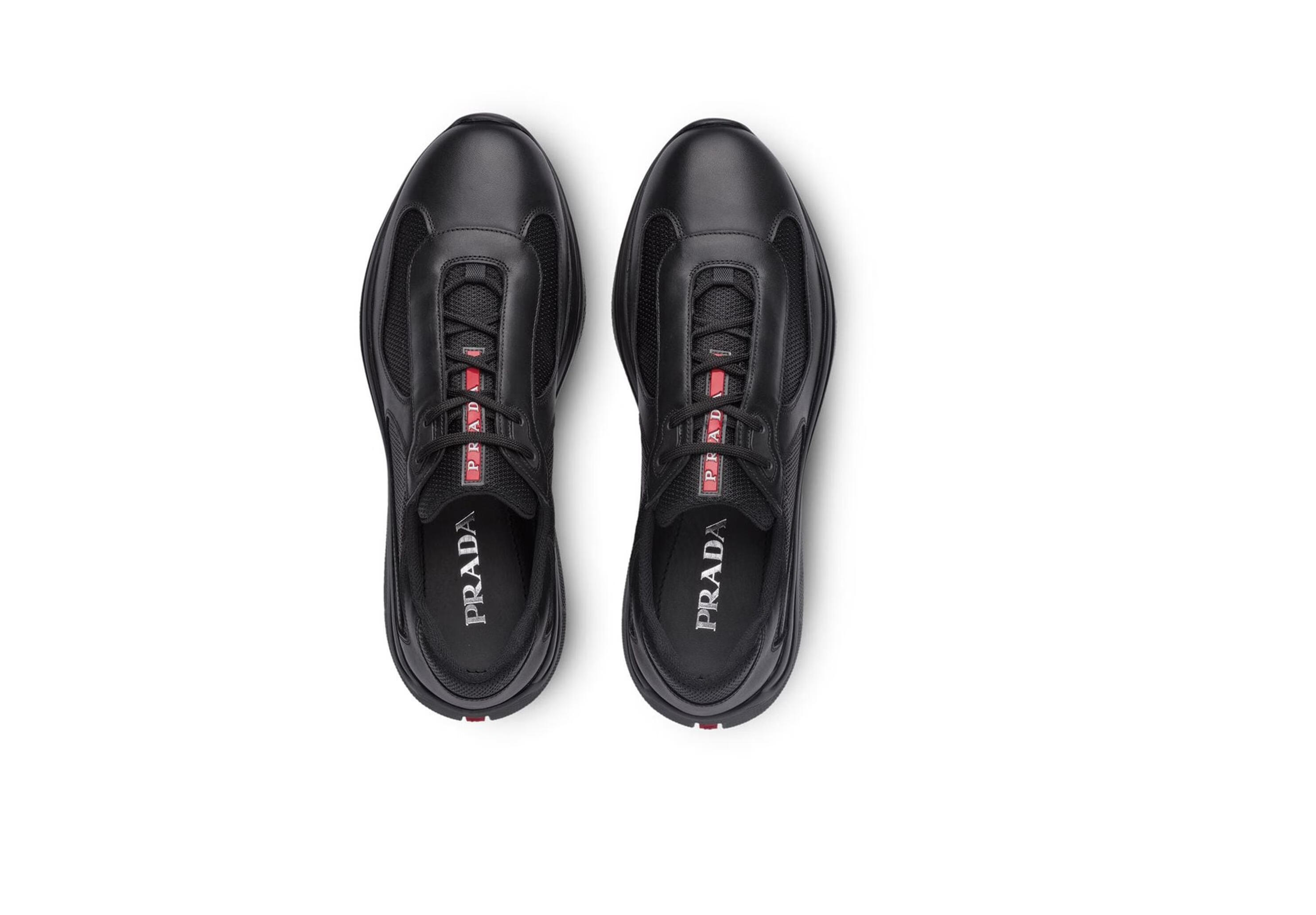 普拉达(prada)20秋冬男士功能性布料拼接运动鞋 黑色 uk10【图片 价格