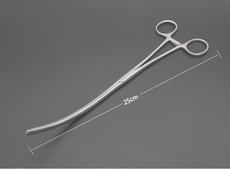 不锈钢25cm肛肠科器械肠钳宠物剪裁修耳朵斜齿耳钳长