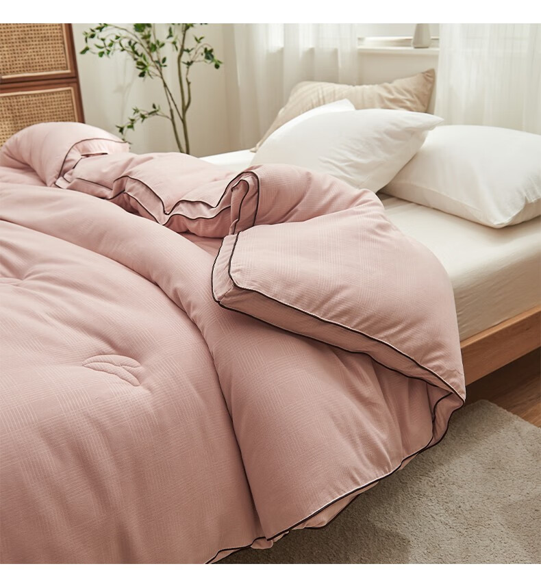 恒源祥高档家纺浪漫生活德绒提花大豆纤维被子冬被加厚保暖春秋被单人