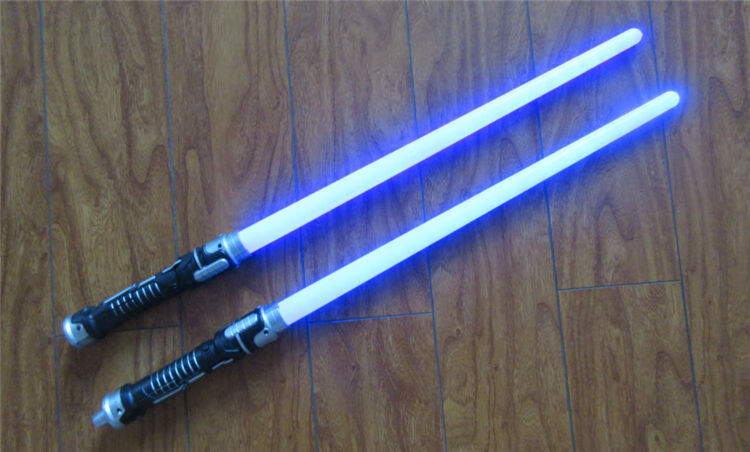 星球大战激光剑酒吧表演舞蹈道具儿童礼物伸缩光剑发光棒抖音玩具 a款