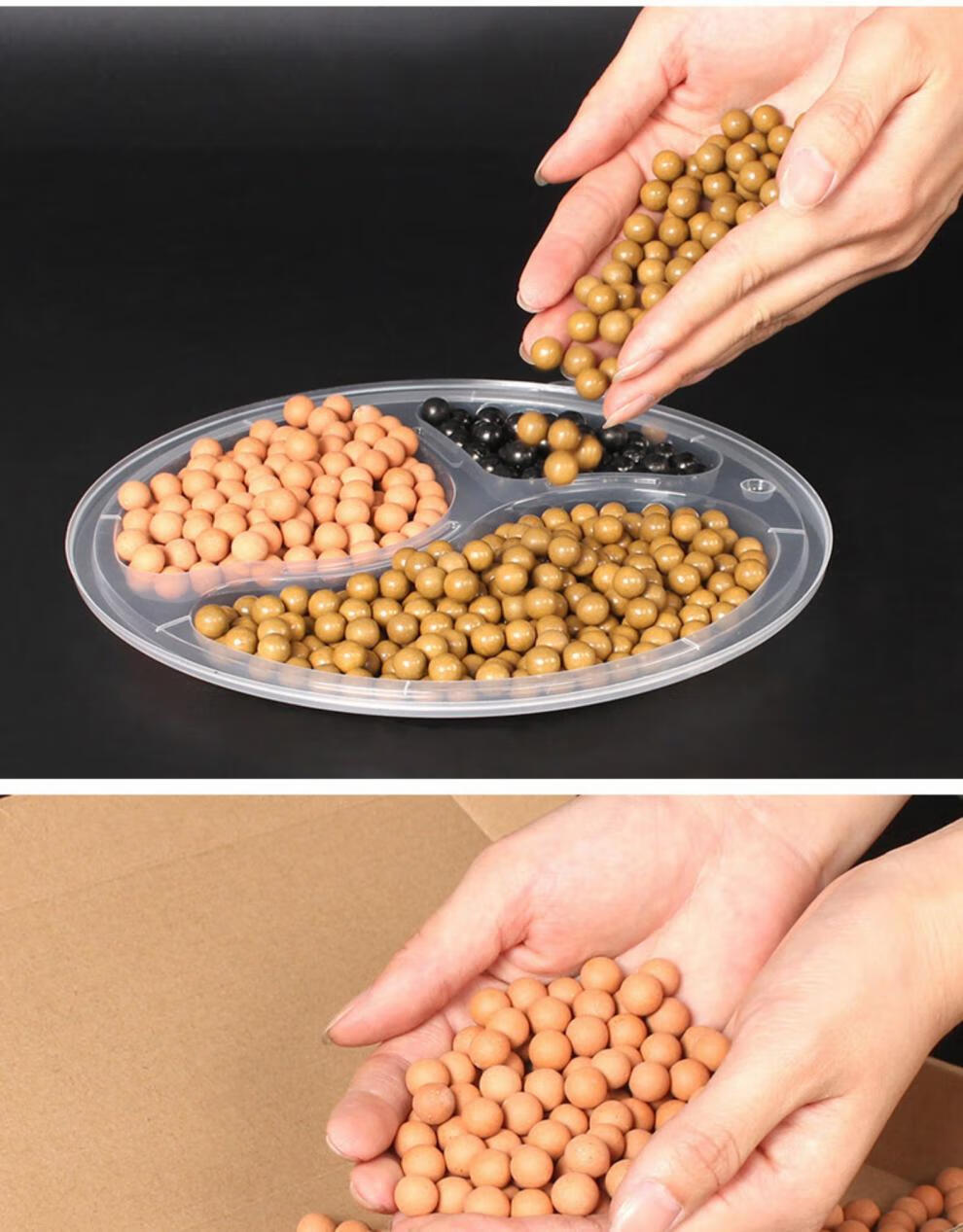 弹弓泥丸泥丸弹弓泥丸安全泥丸8/10mm钢珠超硬陶丸陶瓷泥球弓粮弹珠泥