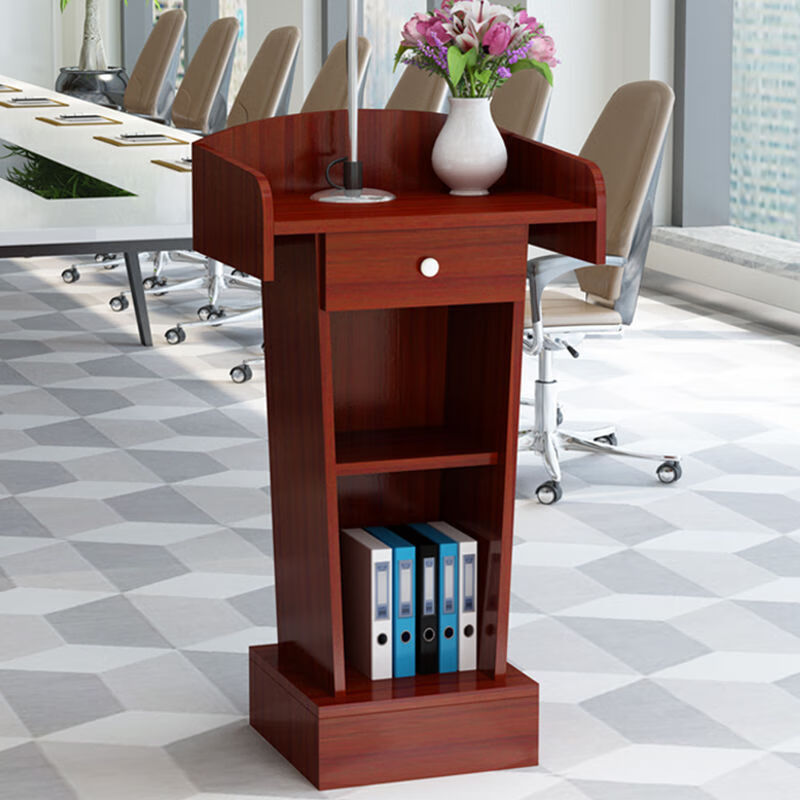 定制 讲台演讲台发言台简约现代讲台桌主持接待台咨客台会议小型迎宾