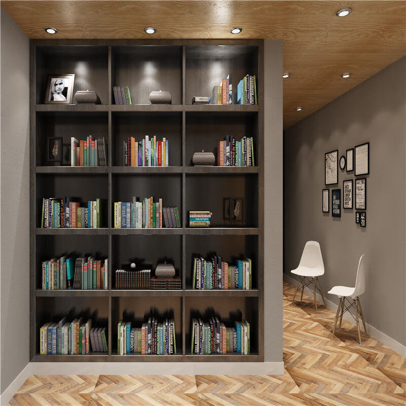 轻奢主播背景布书柜书架书房直播间背景墙网红快手抖音d立体背景布抖