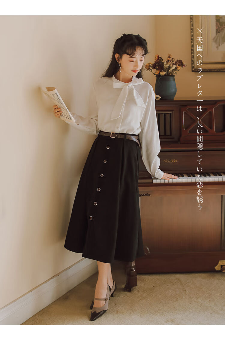 2020年新款小个子搭配显高半身裙两青少女时尚靓女装8950白9112卡其