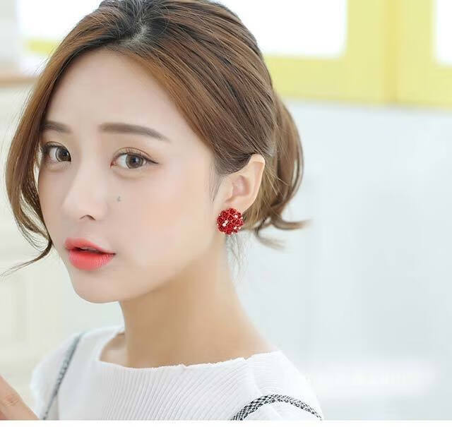 网红同款韩版可爱学生个性简约新潮气质耳钉女耳环豹纹耳饰短发女