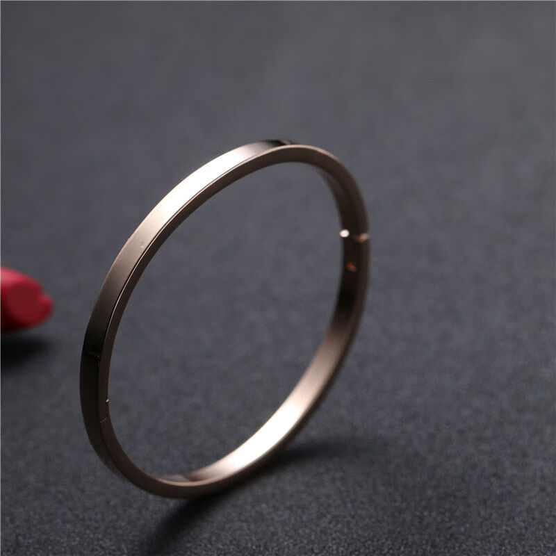 刻字手镯女韩版定制简约闺蜜个性百搭手链情侣一对手环男生日礼物