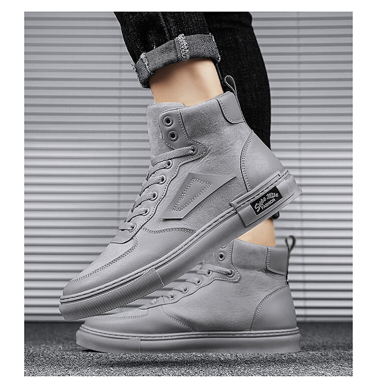 红蜻蜓男鞋商场同款高帮鞋男鞋2020秋季款男士休闲鞋靴韩版潮流百搭