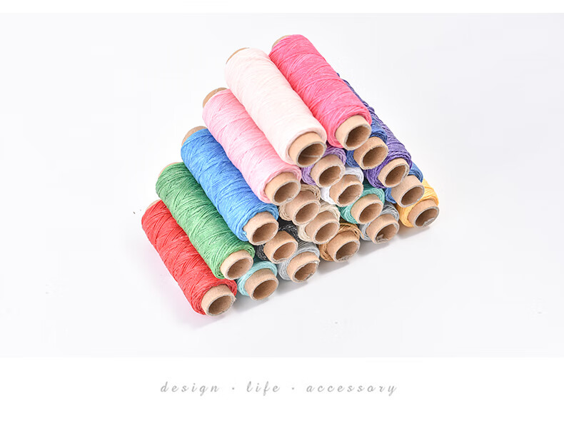 150ddiy手工皮艺手缝箱包马克线走马蜡线线扁蜡线牛皮革蜡线装订枫琅