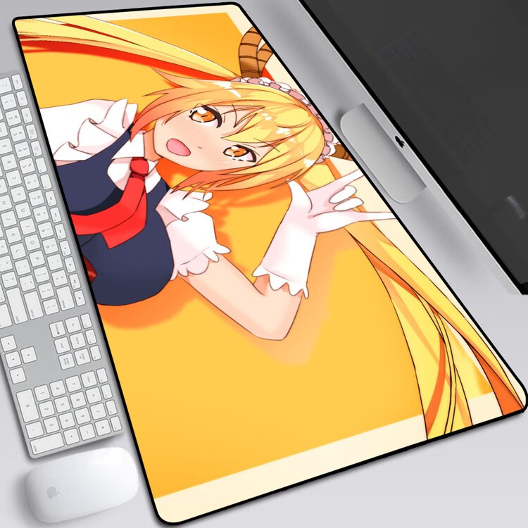 京俏 动漫鼠标垫周边 艾露玛康娜卡姆依托尔小林家的龙女仆超大号桌垫