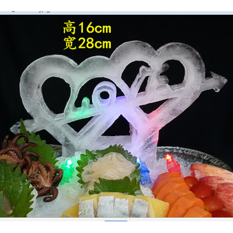 酒店厨房用品冰雕模具立体单面刺身冰模硅胶大型刺身盐雕模具创意餐具