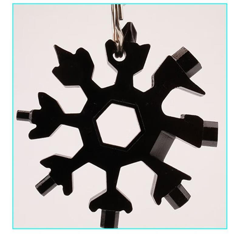 万能雪花板手雪花扳手多功能便携式内六角扳手不锈钢板手多用雪花扳手