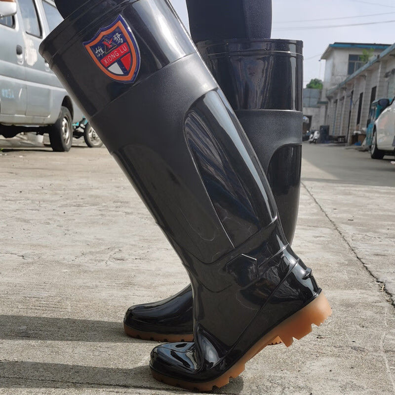 超加高筒男士雨靴水鞋雨鞋特高筒加长防滑水雨靴套鞋钓鱼鞋工矿靴