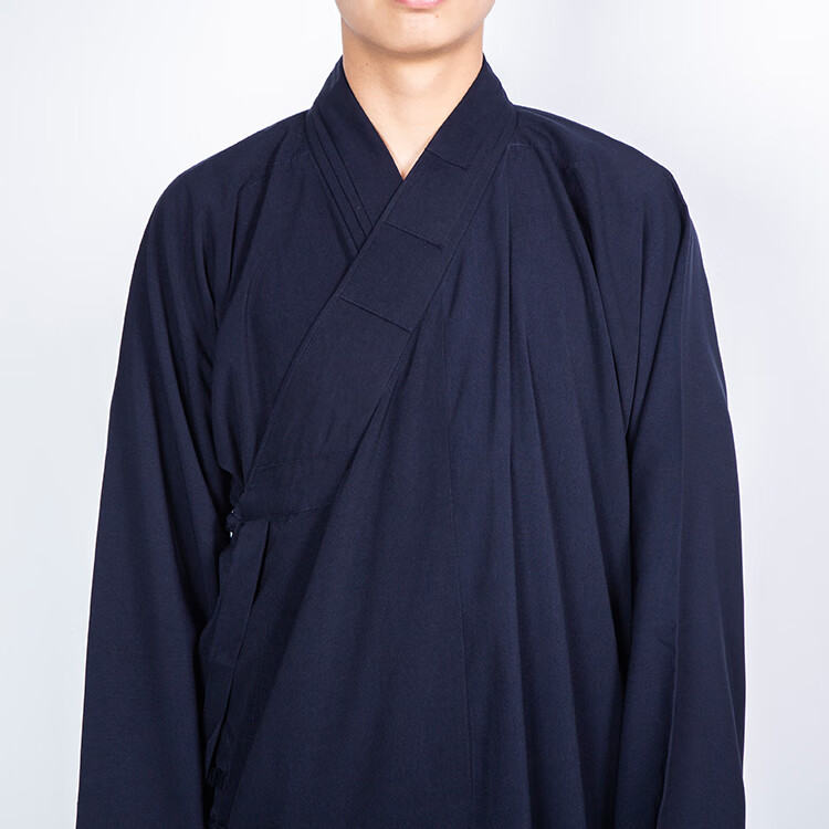 檀典道袍棉布长袍道服道衣道教服装法衣大领道装道士服装道教长衫身高