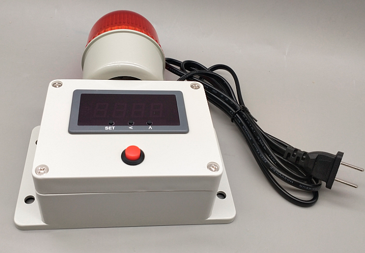 电子数显自动计时报警器工作定时器倒记时工业时间仪表提醒声光90分贝